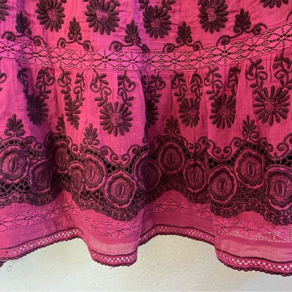 Sundance Tales of Time purple embroidered blouse - Picture 9 of 12